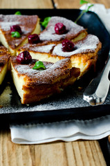 Tart with cottage cheese