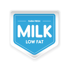 Farm fresh Milk - Low fat label
