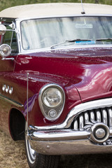 Obraz na płótnie Canvas Front detail of a vintage car