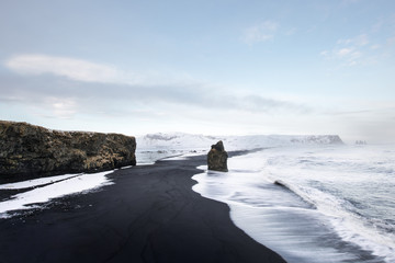 Black Beach Panorama - Reynisfjara, Vik, Iceland
