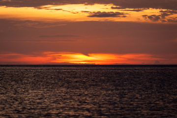 Fototapeta premium Ocean sky scape sunset