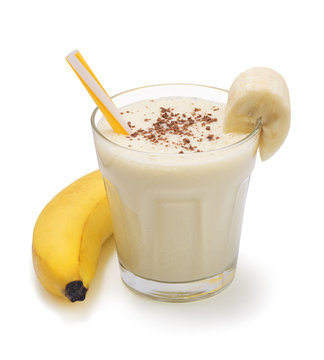 Banana Smoothie Isolated