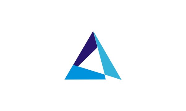 triangle shape vector logo