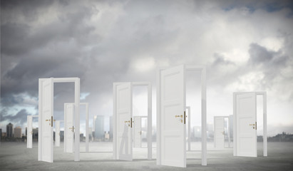 Opened door to somewhere