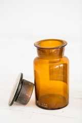 Antique glass bottle retro stylish design 