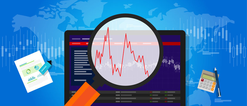 Volatile Market Stock Volatility Down Crash Trend Price Investment Index Fluctuation