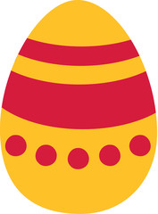 Easter egg with pattern