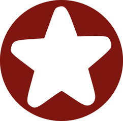 Star stamped out of a circle