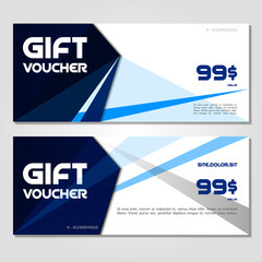 gift voucher vector illustration coupon template for company