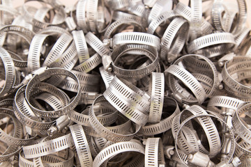 Gear clamps in bin