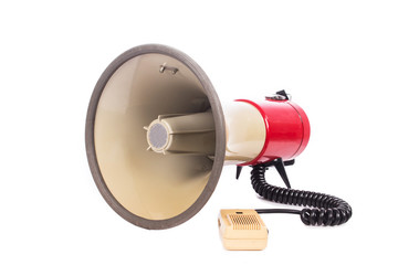 megaphone on white background
