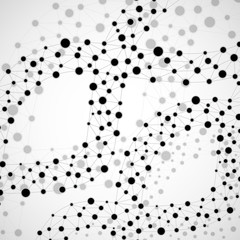 Abstract DNA spiral, molecule structure