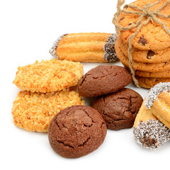 biscuits isolated on white background