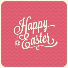 Happy easter typographical background