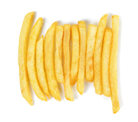 French fries isolated on the white background