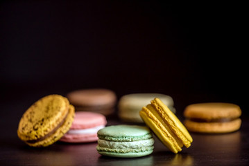 colorful macaroons