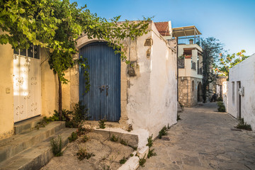 Fototapeta na wymiar View of old town on island of Crete