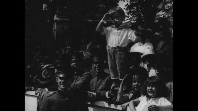 General John Pershing returns from World War One victorious to loving crowds in 1919.