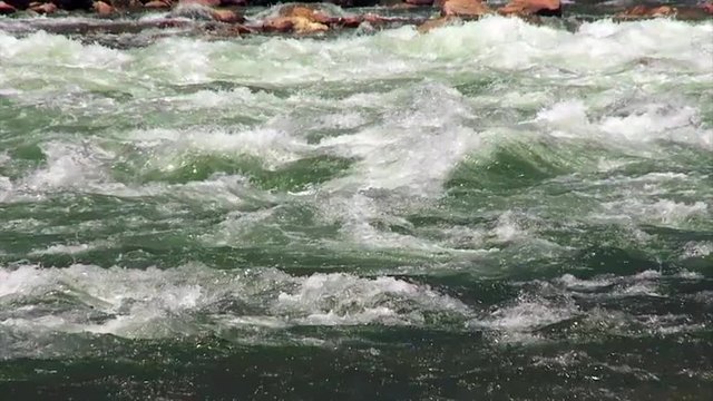 White water on the Colorado River in the Grand Canyon.