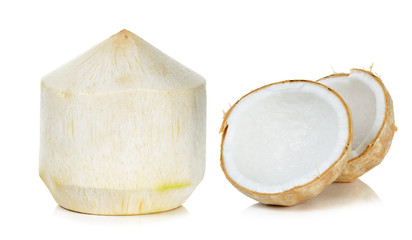 Coconut isolated on the white background