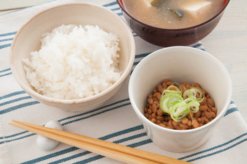 納豆とご飯
