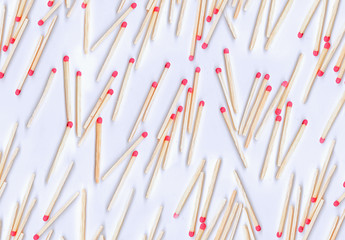 Background made of matches