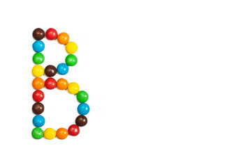 The letter B