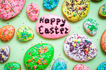 Easter homemade gingerbread cookies