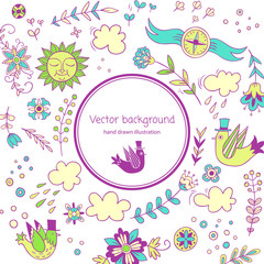 Adventure. vector background