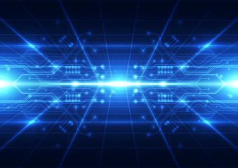 Abstract futuristic digital technology background. Illustration Vector