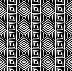Vector modern seamless geometry pattern , black and white abstract geometric background, pillow print, monochrome retro texture, hipster fashion design