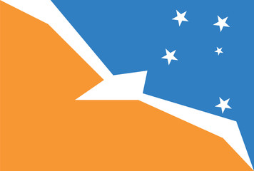 Standard Proportions for Argentine Antarctica Official Flag