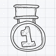 Simple doodle of a medal