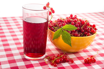 Fruit juice and red currant