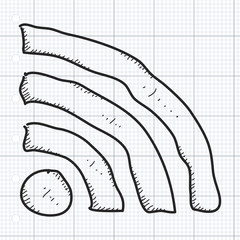 Simple doodle of a wi-fi symbol
