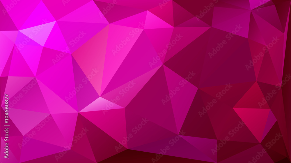 Wall mural abstract low poly background of triangles