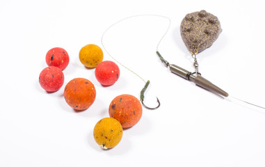 Carp Hook Boilies - Fishing Bait close up