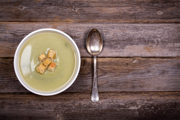 Leek and potato soup vintage