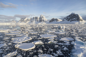 View from Wiencke Island, Antarctica. These Mountains are caled "The Seven Sisters"  © Johannes Jensås