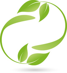 Blätter Logo, Bio, Pflanze, Heilpraktiker