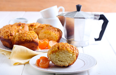 Citrus pull apart coffee ring