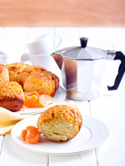 Citrus pull apart coffee ring cake