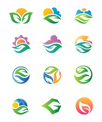 Fototapeta na wymiar Landscaping Logo Design Element V.2