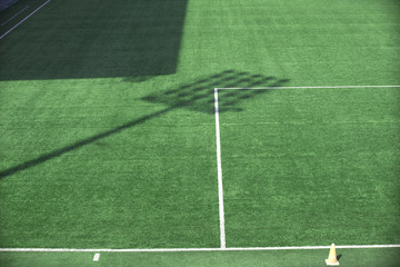 Fototapeta premium Turf football field lighting