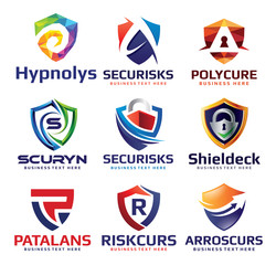Security Shield Logo Design Set V.1