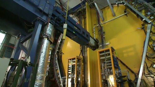 At the Fermilab National Accelerator Laboratory, scientists work on high energy particle physics.