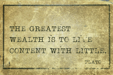great wealth Plato