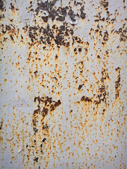 The surface of rusty metal