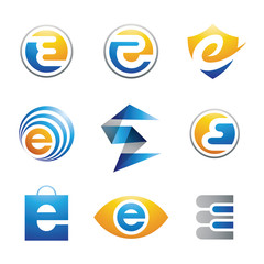 Modern Letter E Logo Design Collection