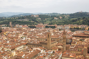 Fototapeta na wymiar Elevated view of Florence